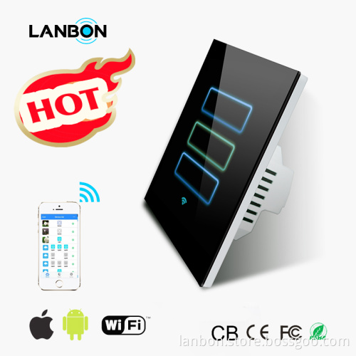 Lanbon unique smart wifi switch, 3 gang wall switch.